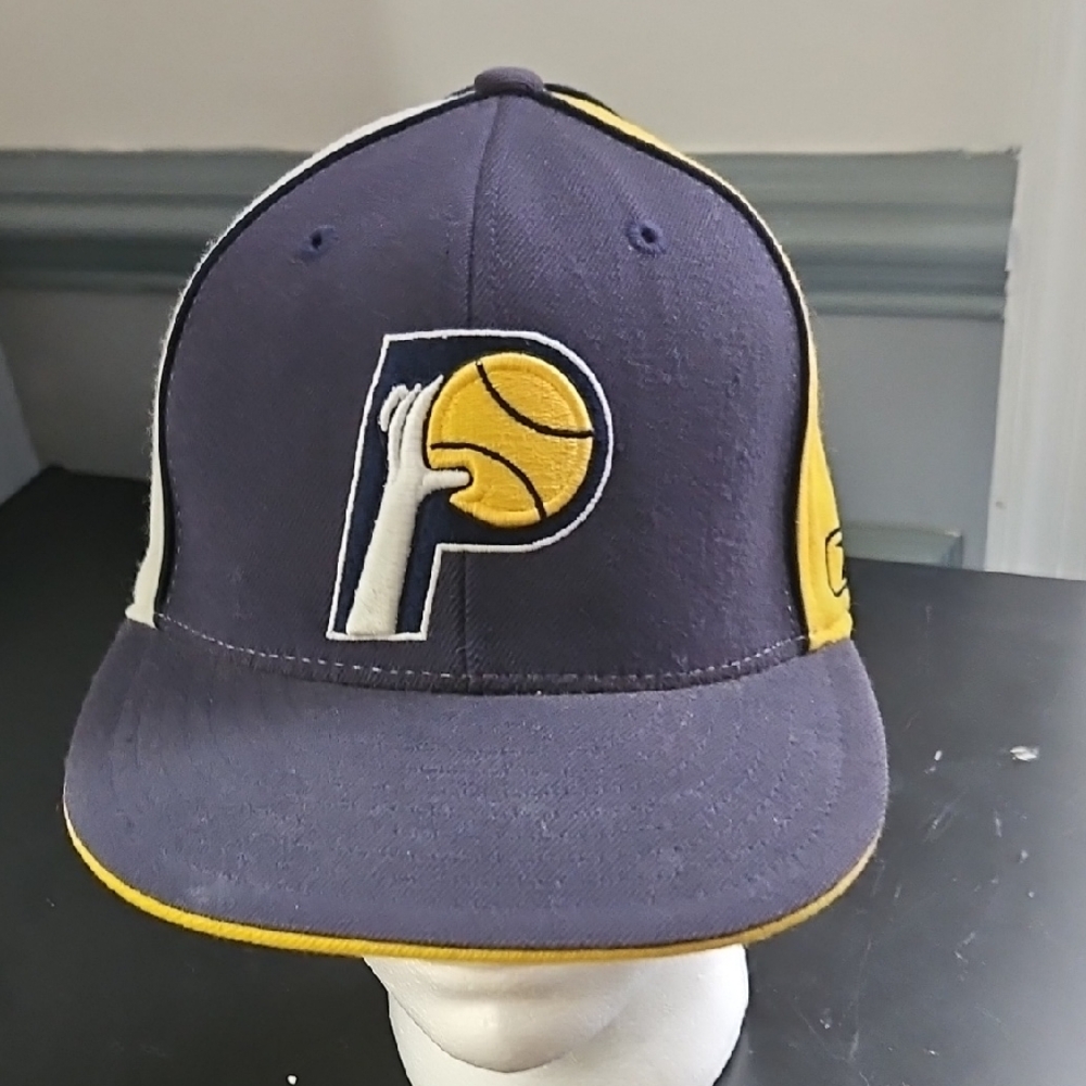 Mens Indiana Pacers Navy and Yellow Baseball Cap